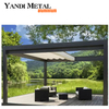 Manuelle Aluminium-Pergola, moderne Luxus-Außenpergola, Fensterläden, Dach, wasserdichte Metall-Gartenpergola