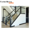 Modernes Design, Außenbalkontreppe, Aluminium-Zaun-Handlauf, Geländer, Metall-Aluminium-Glas-Geländer