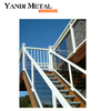 Modernes Design, Außenbalkontreppe, Aluminium-Zaun-Handlauf, Geländer, Metall-Aluminium-Glas-Geländer