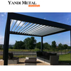 Modernes Design Bioklimatisches System für den Außenbereich Lamellenpergola aus Aluminium Metallpergola in Sondergröße