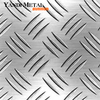 1100 1050 1060 3003 5052 5754 6061 6082 5-Steg-Lauffläche, rutschfestes, geprägtes Aluminium-Riffelblech