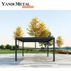 Outdoor-Garten, wasserfester Pulverlackrahmen, Terrassenpavillon, Pavillon-Sonnenschutz, elektrischer Aluminium-Lamellenpavillon