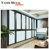 Yandi Factory Direktvertrieb professionelles Design-Doppelverglasung-Aluminium-Isolierfenster