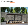 Modernes wasserdichtes bioklimatisches Pergolasystem 3×3 3×4 4×6 Pergola für den Außenbereich, elektrische Dachpergola mit Lamellen aus Aluminium