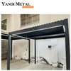 Maßgeschneiderte moderne Pergola aus Aluminium für den Außenbereich, elektrische Aluminium-Pergola und Pavillon mit wasserdichten Lamellen für den Außenbereich