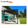 2024 Hochwertige, moderne, luxuriöse, wasserdichte Außenpergola aus Aluminium mit leichter Gartenpergola