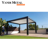 Neue leichte Aluminium-Rollladen-Pergola, automatische Außengarage, teleskopische Aluminium-Pergola