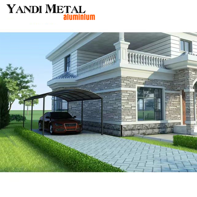 Neues Design, schattiger Garten, Aluminium-Überdachung, Laube, Outdoor-Auto-Überdachung, wasserdichte Aluminium-Überdachung