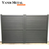 Yandi Aluminium Privacy Estate Gates Automatische elektrische Einfahrtsschiebetüren aus Metall und Aluminium für den Garten und die Terrasse