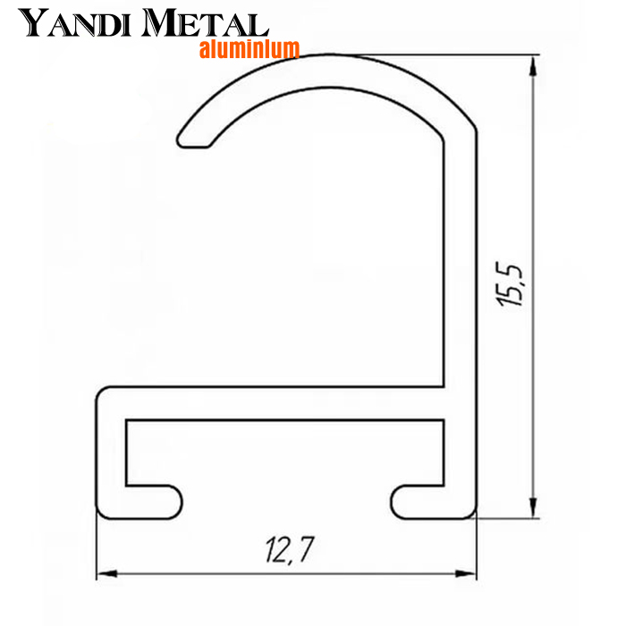 Maschinenextrudiertes Aluminium-Foshan-Strukturaluminiumprofil für die Herstellung von Werbemodulen