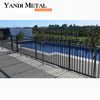Heißer Aluminiumlegierungsmetallzaun röhrenförmiger dekorativer Schwimmbadgarten-Aluminiumzaun