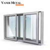 Langlebiges Doppelflügelfenster. Einzelflügelfenster. Schallschutzfenster aus Aluminium mit Doppelgehäuse