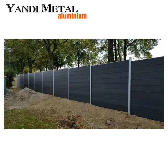Yandi Factory Gartenzaun aus Aluminium, Holz und Kunststoff