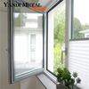 Wohn-Doppelverglasung, Heißbruch-Aluminium-Fensterrahmen zum inneren Kipp- und Drehbogen des Flügelfensters
