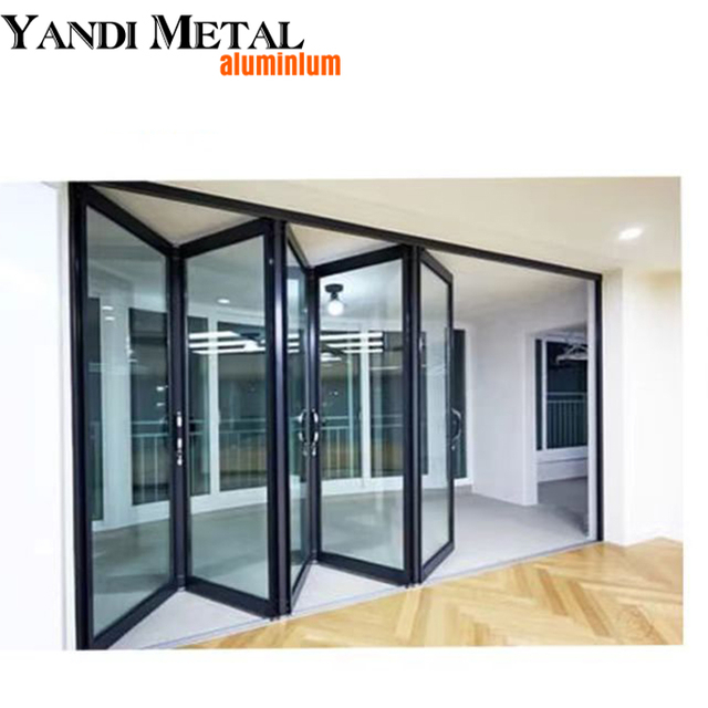 Heißer moderner Custom-Stil in Europa und den Vereinigten Staaten, der neueste Stil von Aluminium-Falttüren aus Bangladesch