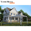 Beliebte Outdoor-Pergola aus weißem Aluminium, Villa, Innenhof, Freizeit-Pergola-Fensterläden, doppelte Pergola aus Aluminiumblech