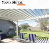 Elektrische faltbare Terrasse aus Aluminium-Strangpressprofil, wasserdicht, automatisches elektrisches Lamellendach, Aluminium-Pergola-Markise für den Außenbereich