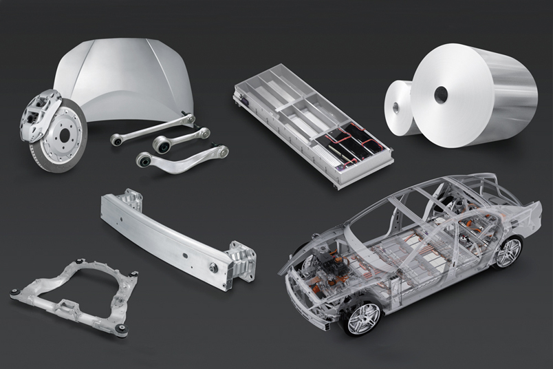 Aluminiumextrusion für leichte Automobilkomponenten