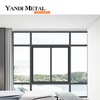 Yandi Top-Marke, hochwertiges Aluminium-Stahlscharnier, energiesparendes Hurricane-Schiebefenster aus Edelstahl