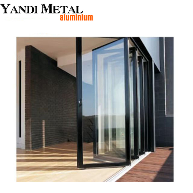 Aluminium Neues Design mit pulverbeschichteter, doppelt gehärteter Aluminiumglas-Flügeltür mit deutschen Beschlägen