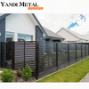 Rostfreie Aluminium-Fensterläden für den Außenbereich, Metallzaun, Wohnhof, Aluminium-Lamellenzaunpaneele für Privatsphäre