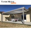 Neue leichte Aluminium-Rollladen-Pergola, automatische Außengarage, teleskopische Aluminium-Pergola