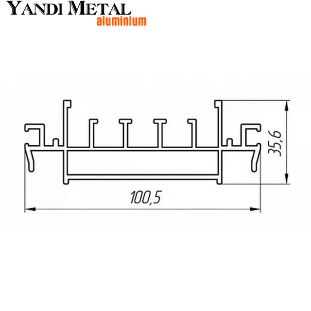Herstellung von Maschinenextrusionsdisplay-Stoffextrusionen für Werbealuminiumprofile