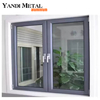Langlebiges Doppelflügelfenster. Einzelflügelfenster. Schallschutzfenster aus Aluminium mit Doppelgehäuse