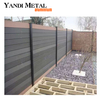 Yandi Factory Gartenzaun aus Aluminium, Holz und Kunststoff