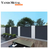 Modernes Design, modularer Zaun, horizontaler Terrassen-Lamellenzaun aus Aluminium und Metall, für den Außenbereich, Gartenzaun