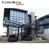 Aluminium-Carport mit Oberlichtdach. Heißer Verkauf. Wirtschaftlicher, attraktiver Carport mit Aluminiumrahmen und Glasdach aus Aluminium