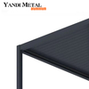 Modernes Design, bioklimatisches Schattendach, wasserdichtes Lamellendach, Lamellenpavillon, Aluminium-Pergola für den Außenbereich, elektrische Pergola aus Aluminium