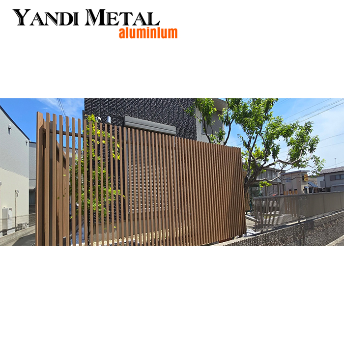 Lamellenzaunsystem aus Metall und Aluminium für den Garten, langlebiger Lamellenzaun aus Aluminium, maßgefertigte Lamellenzaunpaneele aus Lamellen