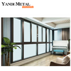 Modernes Design, guter Preis, Doppelglas-Schiebefenster, maßgefertigtes französisches Aluminium-Glasschiebefenster