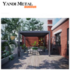 Modernes wasserdichtes bioklimatisches Pergolasystem 3×3 3×4 4×6 Pergola für den Außenbereich, elektrische Dachpergola mit Lamellen aus Aluminium