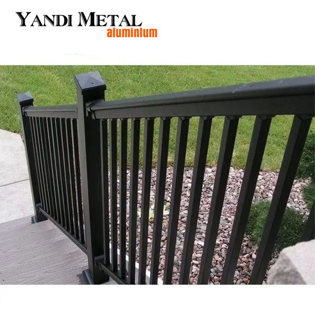 Sicherheit Aluminium-Metalltreppen-Außengeländer Plattengeländer Aluminiumgeländer Treppengeländerdeck