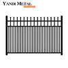 Setzen Sie schwarze Lattenzaunplatten aus Vierkantrohr ein. Lattenzaun aus Aluminium, Terrasse, Garten, Lattenzaun aus Metalllegierung, Aluminiumhaus