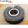 Schwarz eloxierter Sonnenblumen-/Radial-Kühlkörper aus extrudiertem Aluminium, runder Aluminium-Kühlkörper