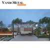 OEM-Automobil-Aluminium-Pergola, versenkbare, verschiebbare und klappbare, bioklimatische Pergola aus Aluminium mit Lamellen