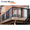 Aluminium-Glas-Treppengeländer Design-Schienenbrücke Aluminium-Treppengeländer für den Außenbereich Design eines Metall-Außenhaus-Treppengeländers