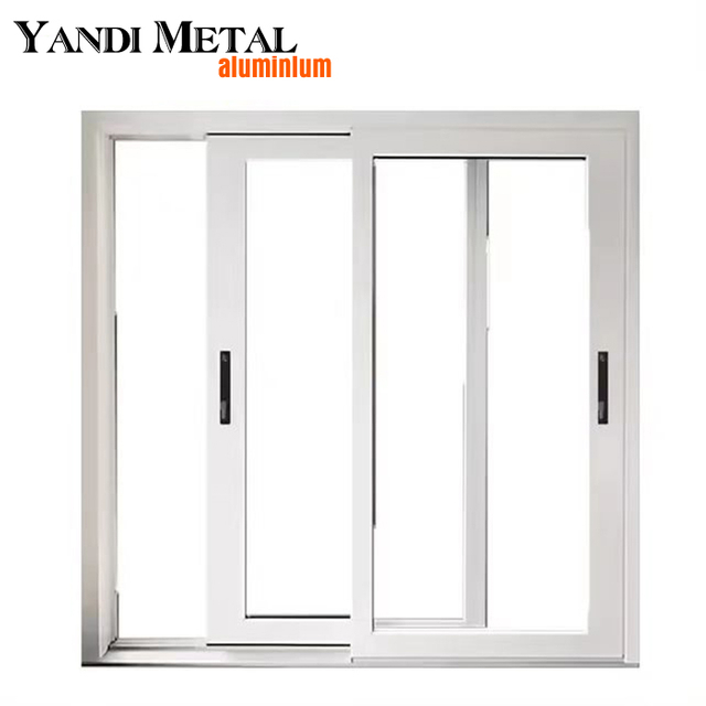 Modernes Design, guter Preis, Doppelglas-Schiebefenster, maßgefertigtes französisches Aluminium-Glasschiebefenster