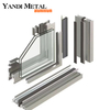 Yandi liefert Häuser mit Push-Pull-Profilen, Aluminium-Schiebetürfenster, Aluminiumfenster, schalldichte Wohnfenster