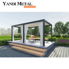 Elektrisch versenkbare Jalousien aus Aluminium, Pergola, Markise für Garten, Terrasse, Dach, TV, verstellbare Pergola, Pergola aus Aluminium