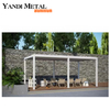 Wasserdichtes Glas 3x3 3x4 Pavillons Außenpavillons Terrassen-Aluminium-Pavillons Kundenspezifische Luxus-Gartenpavillons aus Aluminium mit Metalldach für den Außenbereich