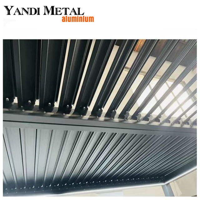 Sonnenschutz für den Außenbereich, Windschutz, Pergola, Metalldach, Aluminium-Pergola-Schatten