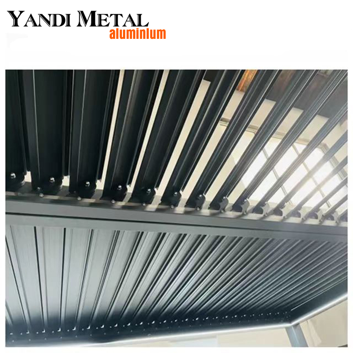 Sonnenschutz für den Außenbereich, Windschutz, Pergola, Metalldach, Aluminium-Pergola-Schatten