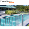 Australisches Sicherheits-Aluminiumblech. Schwarzer Sicherheits-Schwimmbadzaun. Schwarzer Aluminium-Schwimmbadzaun. Horizontaler Lamellen-Schwimmbadzaun