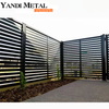 Rostfreie Aluminium-Fensterläden für den Außenbereich, Metallzaun, Wohnhof, Aluminium-Lamellenzaunpaneele für Privatsphäre
