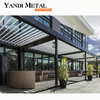 Außen 3*3 3*4 Markise Aluminium-Lamellen-Pergola Pavillon Elektrisch Elektrisches, wasserdichtes, bioklimatisches Pergola-Dach-Set