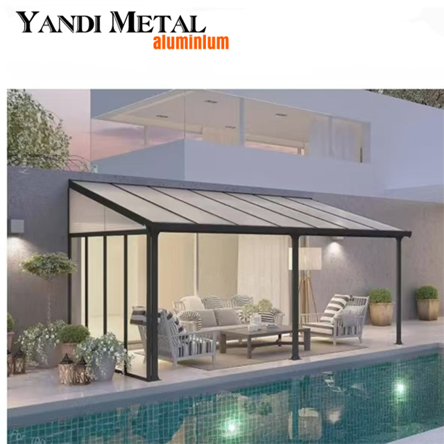 Luxuriöse wasserdichte Hardtop-Pavillons für Terrassen. Gartenpavillons. Hardtop-Lamellenpavillons aus Aluminium für den Außenbereich